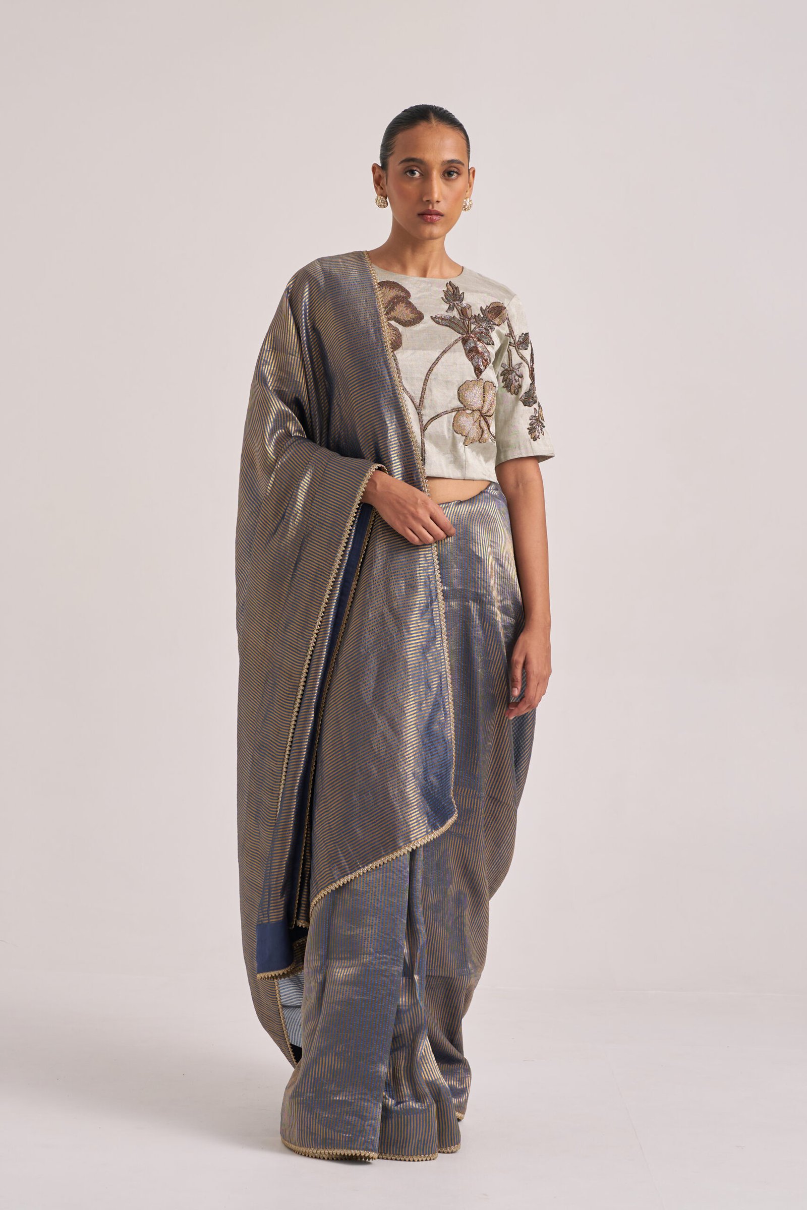 MULBERRY SILK ZARI STRIPE