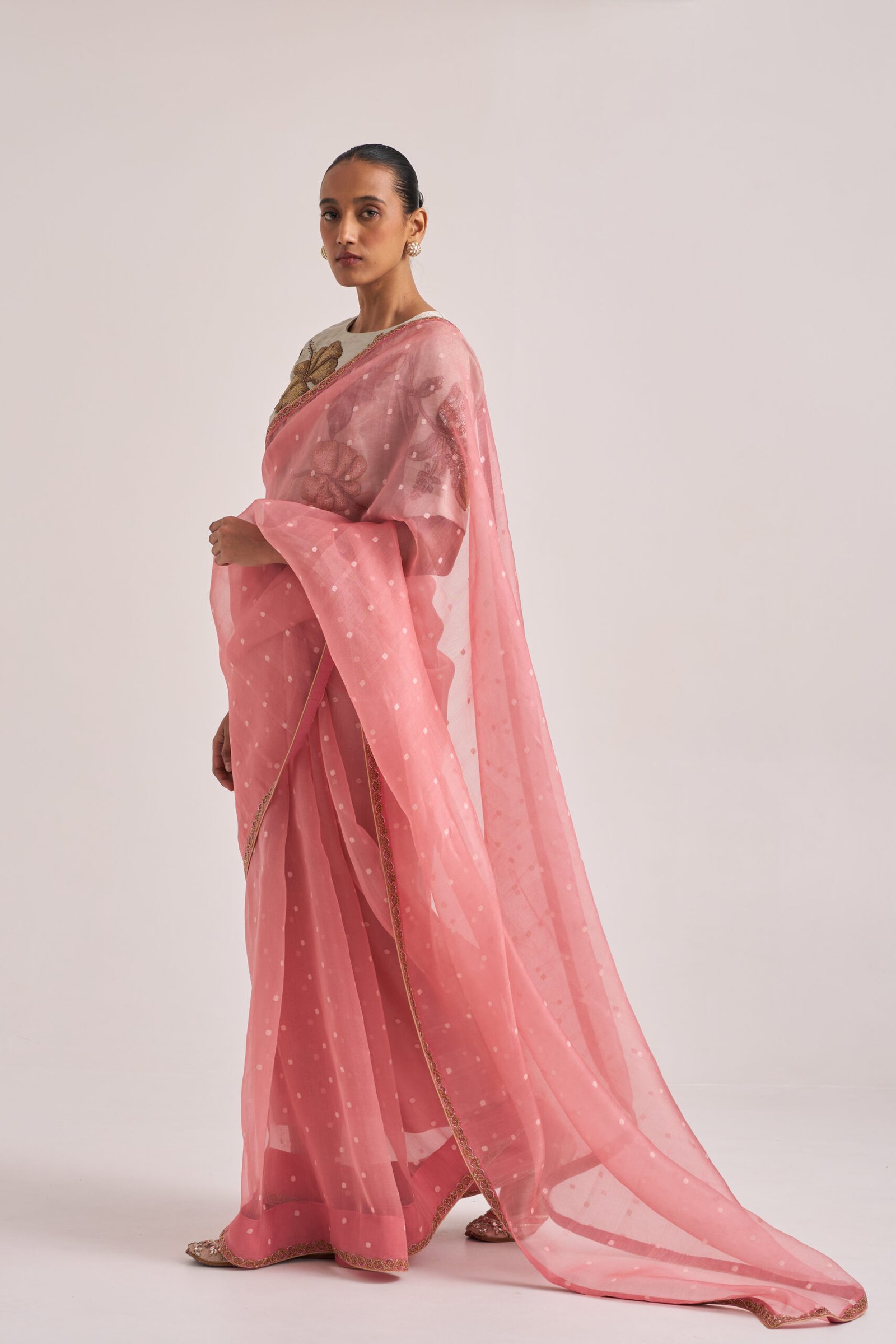 SILK ORGANZA JACQUARD